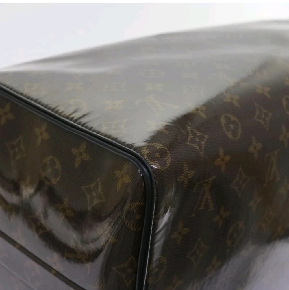 LOUIS VUITTON Monogram Glaze Keepall Bandouliere 50 Travel  Bag Limited Edition